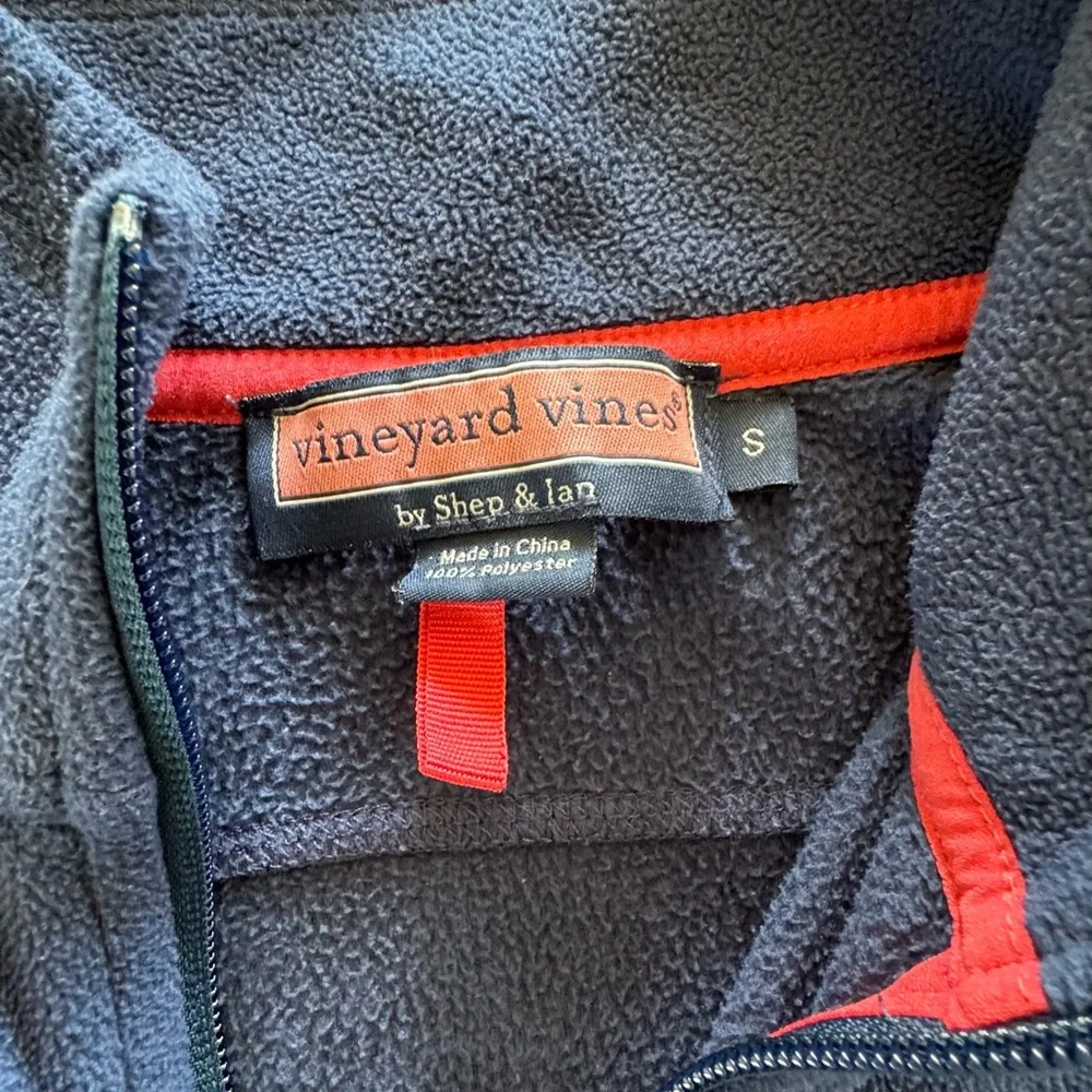 Vineyard vines vest. Used but in still good condition.  Size small. Blue. - Picture 3 of 4